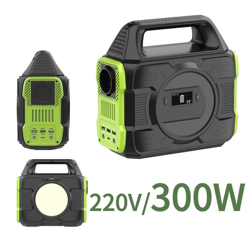 Gerador solar portátil de 300 W Banco de energia solar Estação de energia S3 em cores personalizáveis