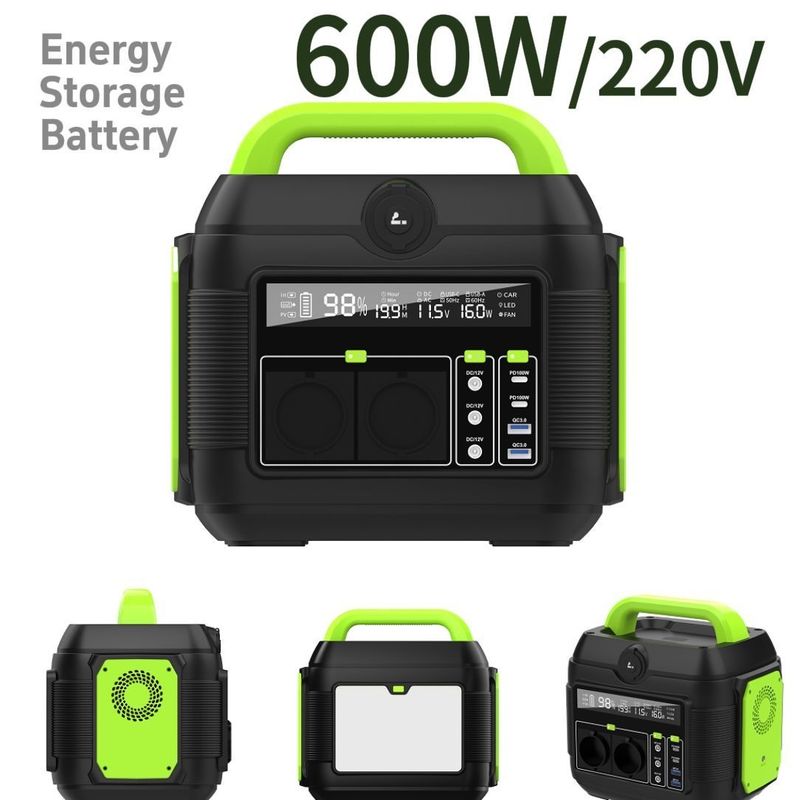 S6 Reveal LCD Display 500W Mini Power Station Portátil para Carregamento de Laptop e Telefone