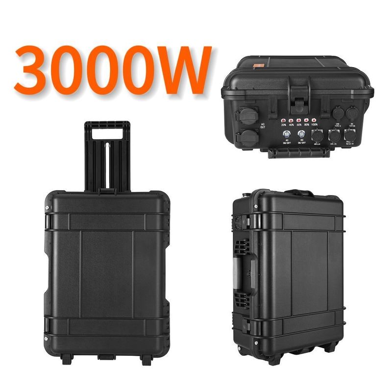 LT30 Sistema de energia solar de 3000 W com central de energia externa LiFePO4 de 1500 W 2400 W 5000 W