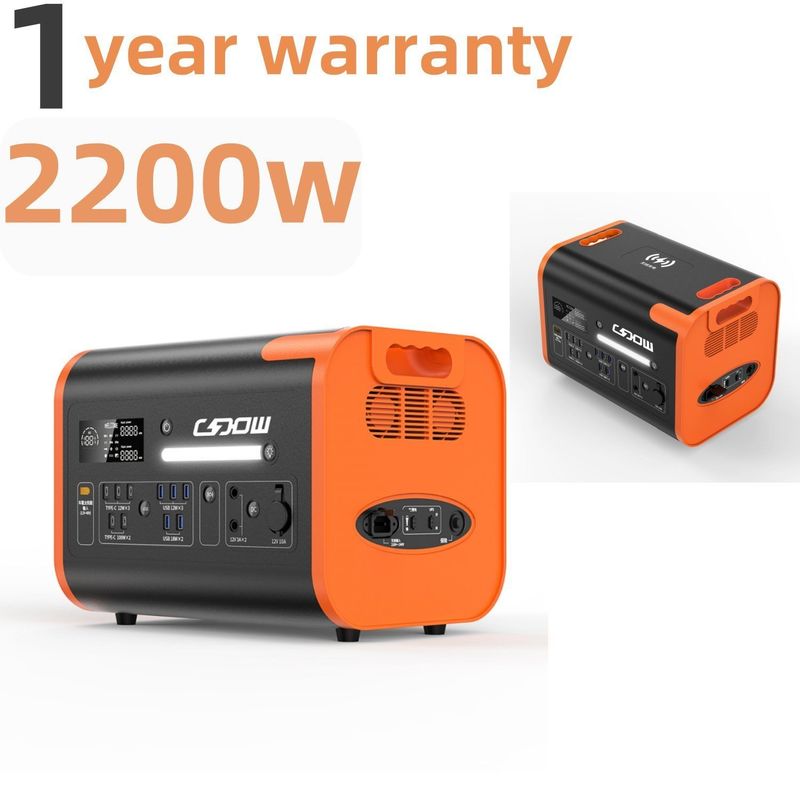 Gerador solar de 1800W 2000W 2200W 2400W para RV de barco e laptop Alimentado por bateria LiFePO4