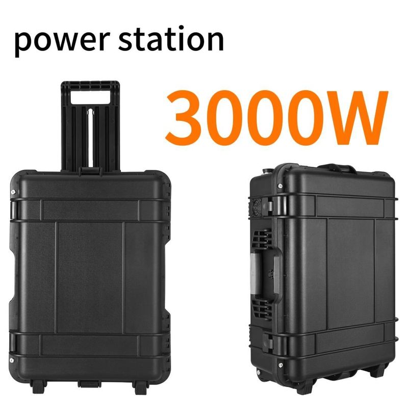 Fornecedor de energia de emergência de 3000W Gerador portátil com tipo de tomada Todo o tempo de carregamento 6-7h