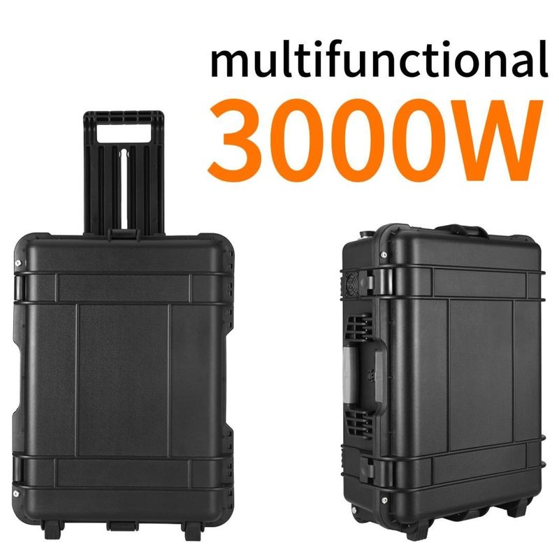 Bateria de armazenamento de energia LiFePO4 de potência máxima de 6000W para estação de energia solar doméstica portátil