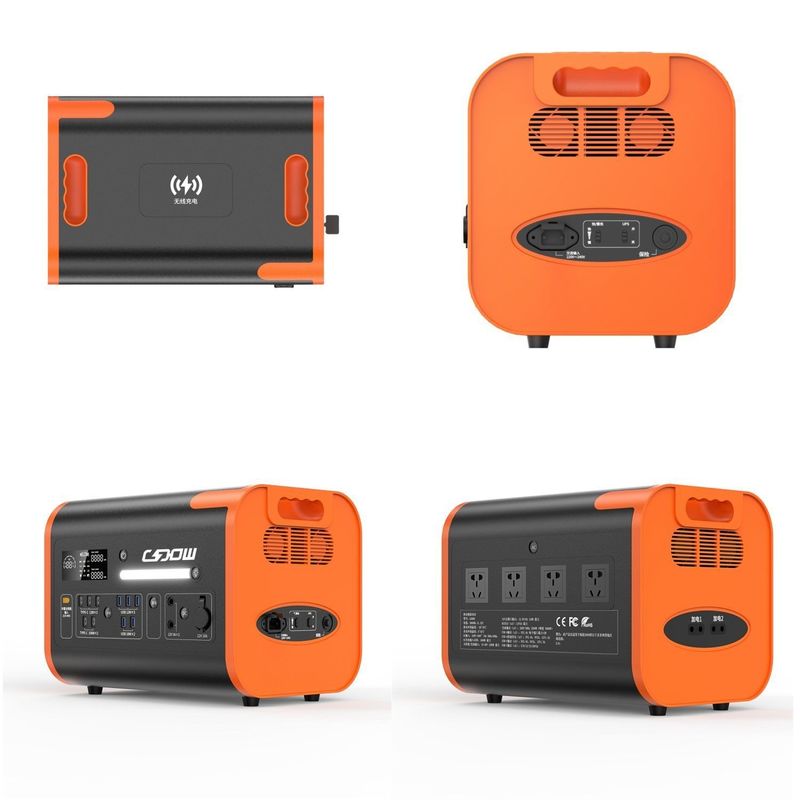União Europeia Soquete AC 2000W 2048wh Estação de Energia Portátil UPS de Carregamento Rápido em Duas vias