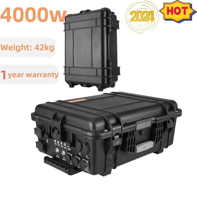 3000W 4000W Gerador Solar Portátil de Grande Capacidade para RV e Outdoor Tempo de Carregamento 6-7h