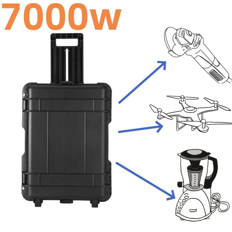 Potência 7000W/6993wh Gerador solar para luz à prova de explosão ao ar livre 610*440*250 mm