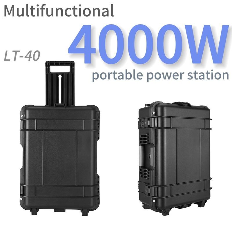 Bateria de portátil LiFePO4 de 4000W e estação de energia portátil de 3000W para tempo de carregamento 6-7h