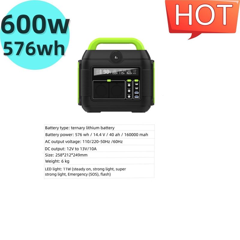 600W Estação de Energia Portátil Silenciosa Gerador Solar Reciclável S6 S6 Acampamento ao Ar Livre