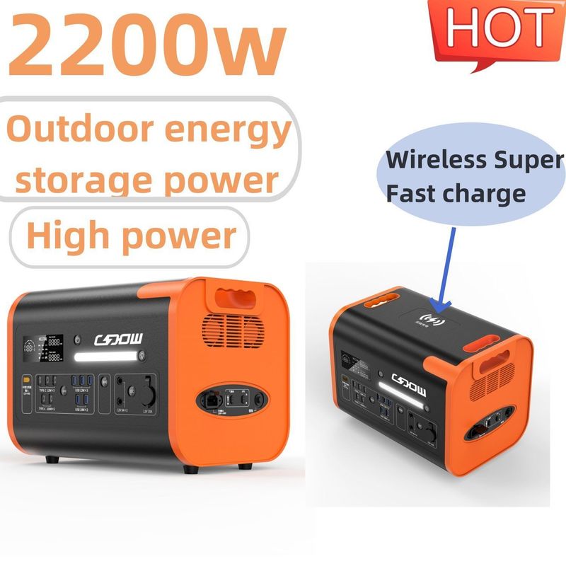 Un38.3/Msos Autenticação 2200W Estação de Carregamento Portátil 220V Gerador Solar para Escritório