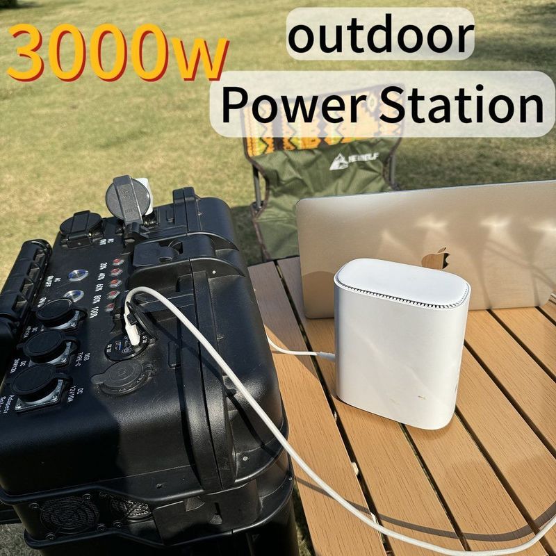 Estação de potência portátil de lítio ferro fosfato de 3 kW para função de proteção de moedor de ângulo