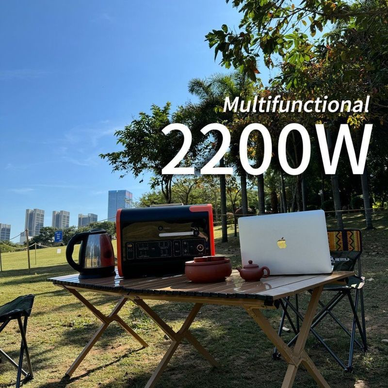 Un38.3/Msos Certificado 2200W Estação de Energia Portátil ao Ar Livre com Sistema de Energia Solar de 2000W