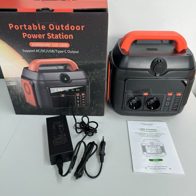 Gerador de armazenamento de energia solar de 600W para estação de energia portátil ao ar livre Removível Não pode