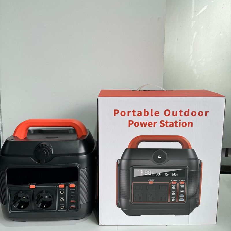 Gerador solar portátil de 600W/576wh para viagem de acampamento familiar ao ar livre