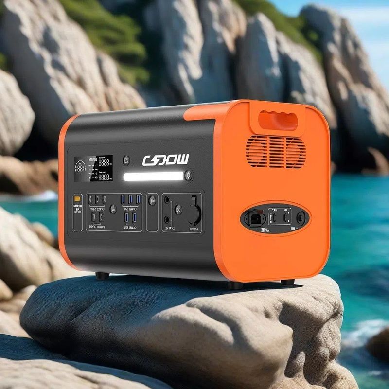 Sistema de armazenamento de energia de 2200 W Gerador solar portátil com alimentação ininterrupta