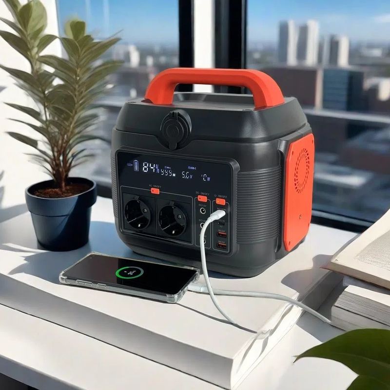 Cores personalizáveis Centrais elétricas domésticas de 600 W e gerador solar para acampamento ao ar livre