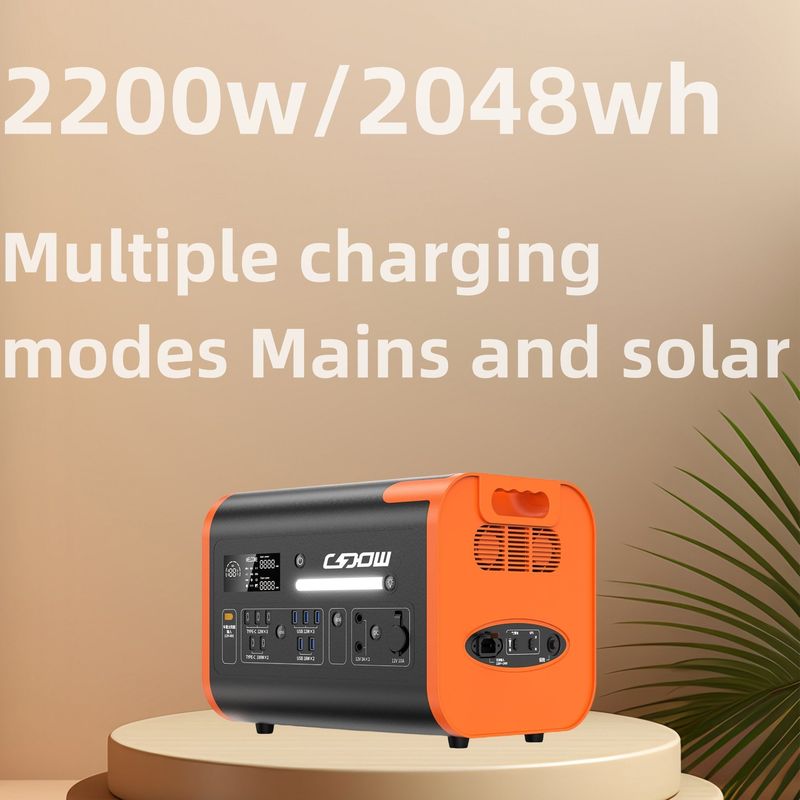 Carregamento sem fio 15W 40ah Estação de energia portátil de alta potência com vida útil de ciclo 2000 vezes
