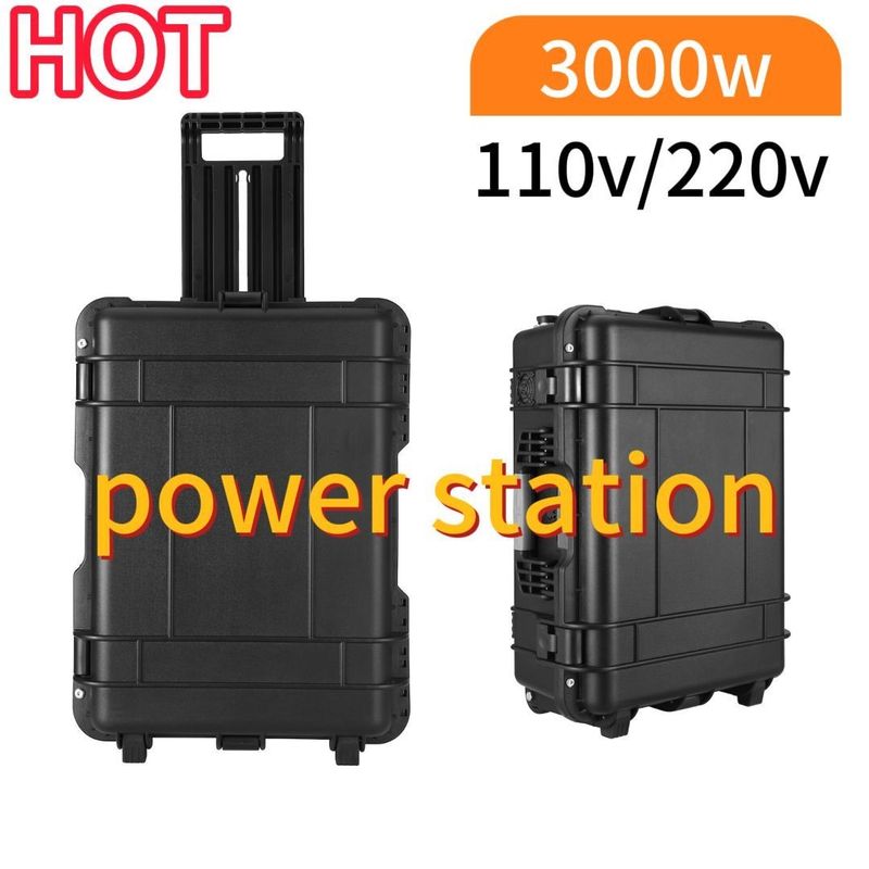 Design portátil gerador solar de 3000W 4000W Estação de energia de emergência doméstica ao ar livre