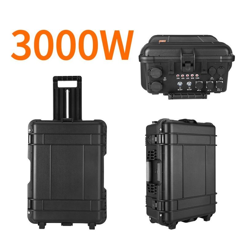 LT-30 Alta Capacidade 3000wh 3300W LiFePO4 Bateria Estação de Energia Portátil para acampamento