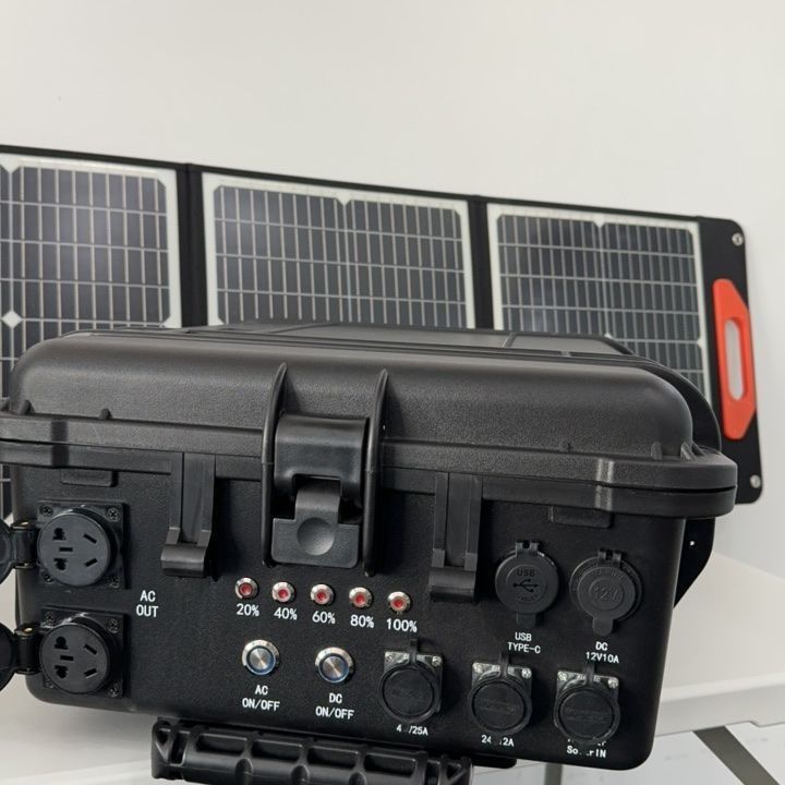 AC Pure Sine Wave Output 3000W Carregador Solar Portátil Central Elétrica de Lítio para Exteriores