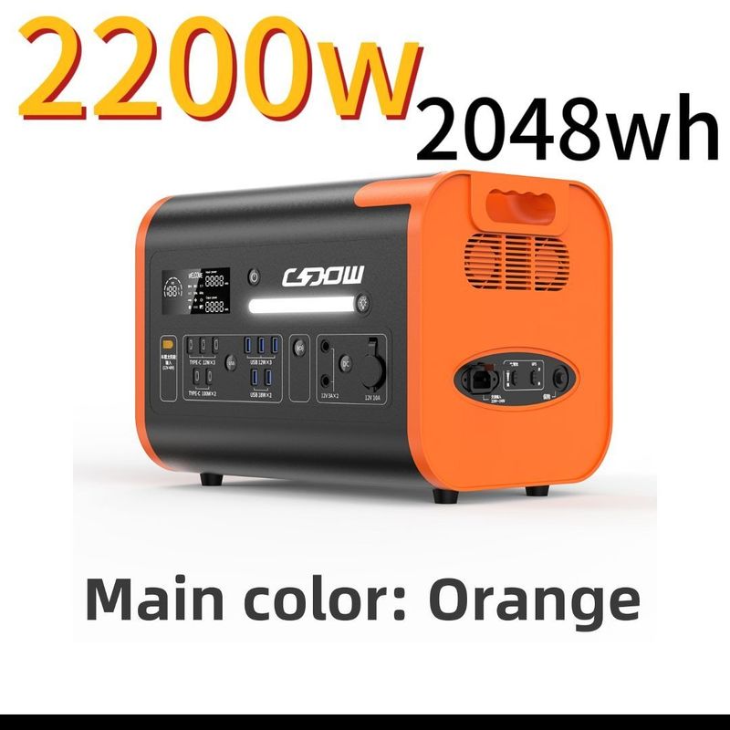 Fornecedor de energia portátil de carregamento rápido de 1500W com ecrã e estação de energia móvel UPS de 1800W