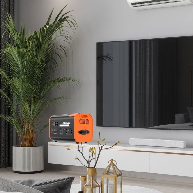Estação de energia de emergência de painel solar todo-em-um 2200W/2400W Grande capacidade para uso ao ar livre