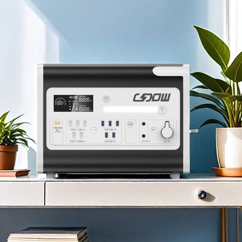 LiFePO4 portátil 2000W modo de carregamento do painel solar UPS energia móvel para socorro em desastres