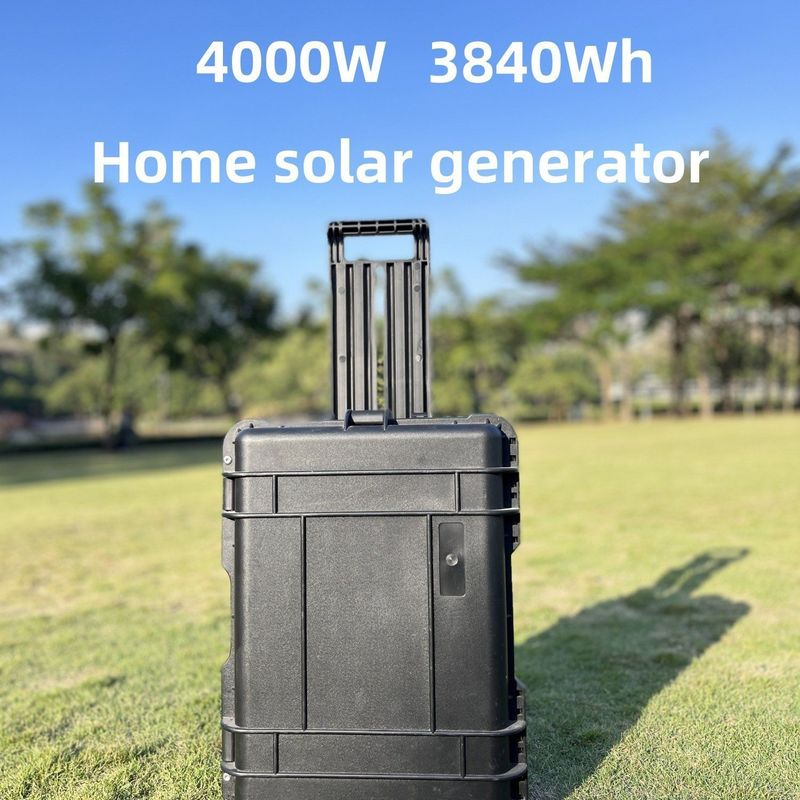 Armazenamento de energia ao ar livre LiFePO4 Bateria 4000W Painel Solar Portátil Estação de Energia de Acampamento
