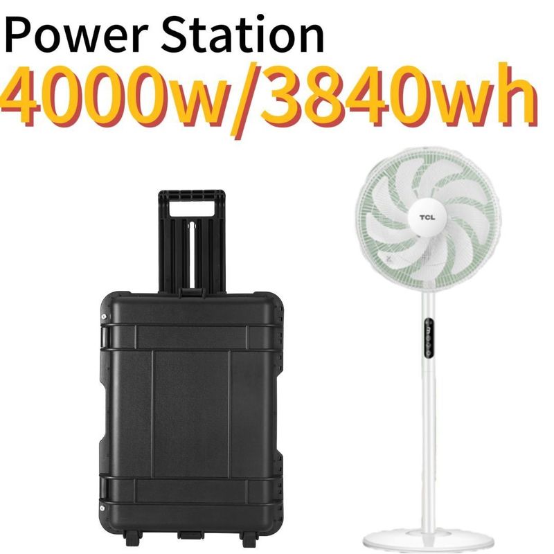 Gerador Solar Portátil de Pico de Potência de 8000W 3840wh Estação de Energia de Armazenamento de Emergência