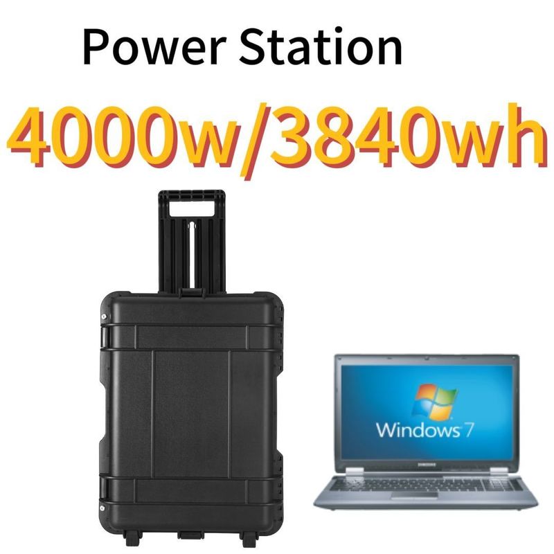 3840wh Gerenciamento de energia para uso doméstico Fornecimento de energia Estação de energia portátil de grande capacidade