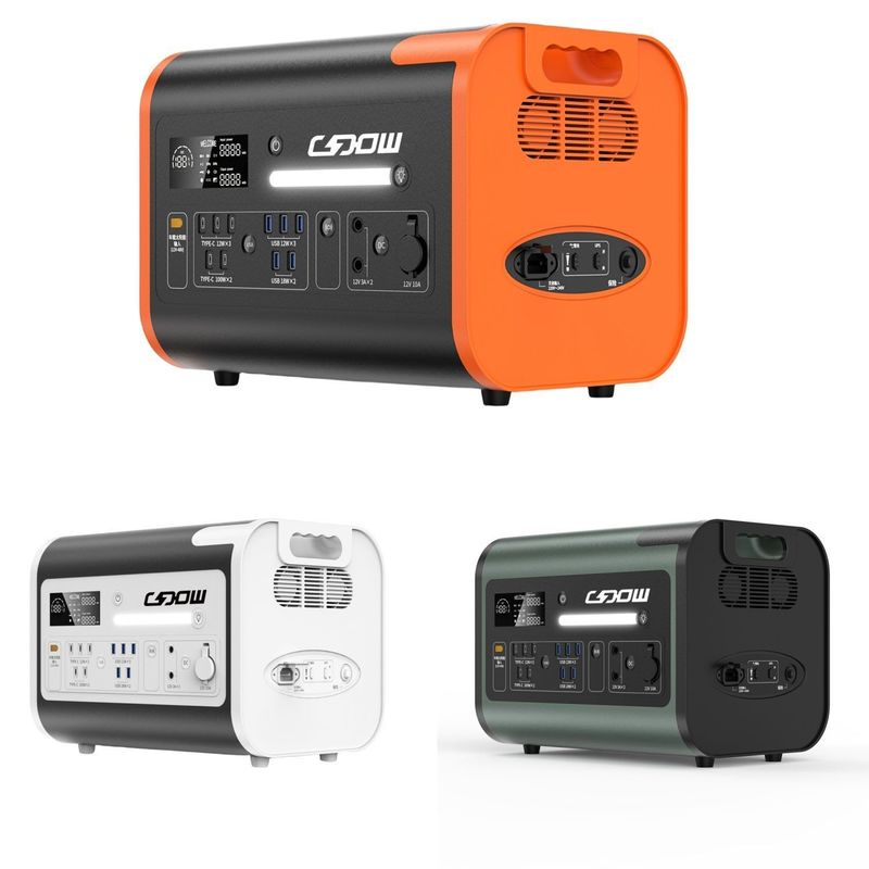 CE Un38.3 MSDS Certificado 1000W 2000W 2200W Estação de energia portátil para interiores e exteriores