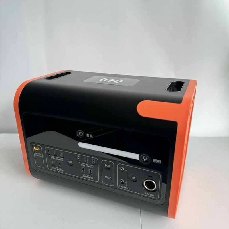 1000W Potência móvel 110V 220V Gerador solar 2200W Estação de energia portátil exterior interior