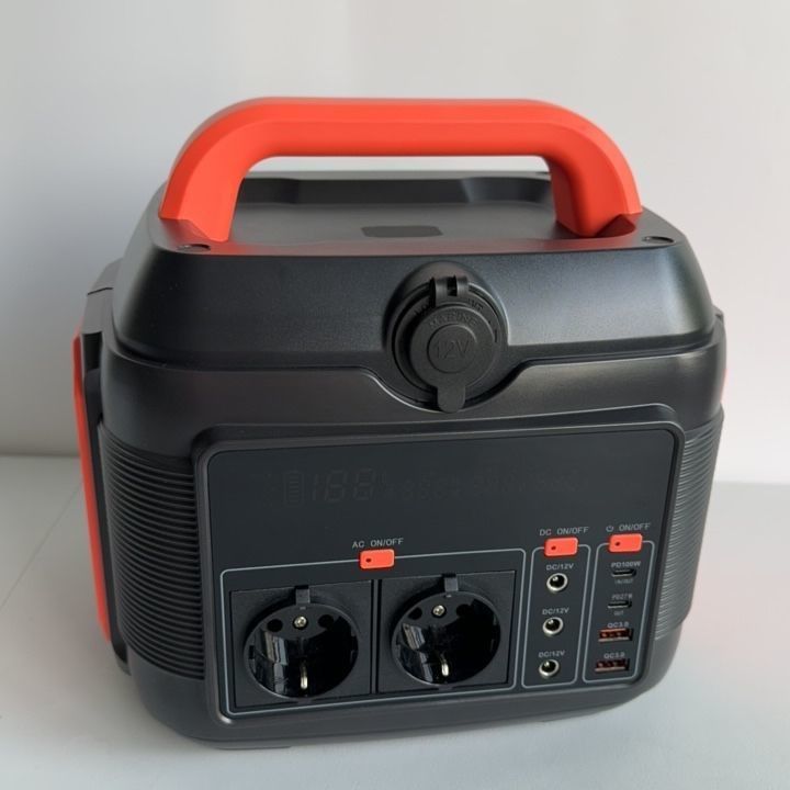 Demandas de energia de emergência Centro de energia doméstica com bateria de lítio de 600W e iluminação LED de 11W