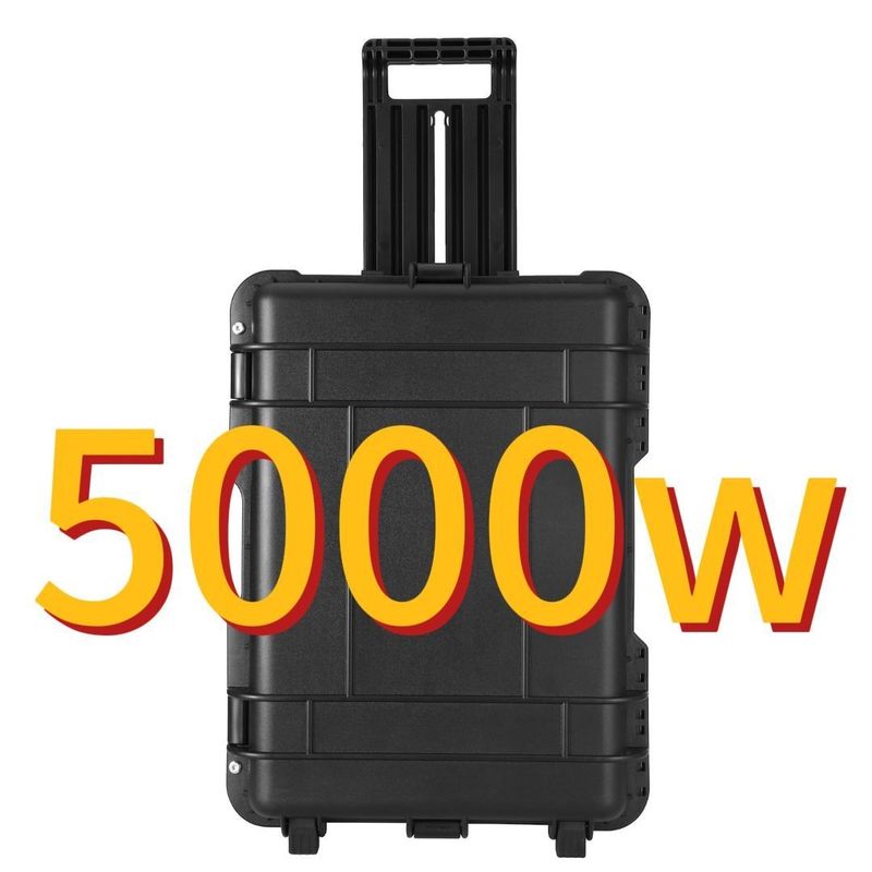 Carregamento de automóveis 5000W/100ah Bateria de lítio de grande capacidade Estação de energia solar para o exterior