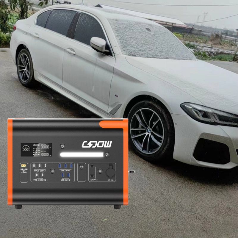Carregamento sem fio 15W CE Un38.3 MSDS Certificado 2200W Estação de energia portátil para emergência