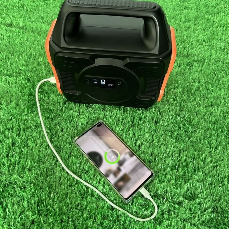 Estação de energia a bateria de lítio de 300W e gerador solar exterior reciclável para o exterior