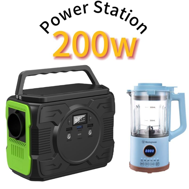 200W/173wh Bateria de lítio Estação de energia solar portátil com saída Ec5 12V/200-300A