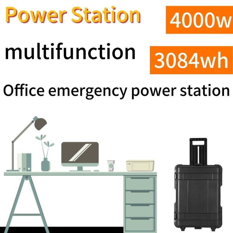 4000W 3840wh Bateria solar portátil perfeita para necessidades de energia de emergência de acampamento ao ar livre