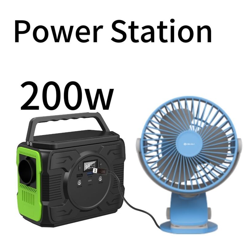 Estação elétrica móvel de 200W com USB1/USB2 Exportação 5V/2.1A
