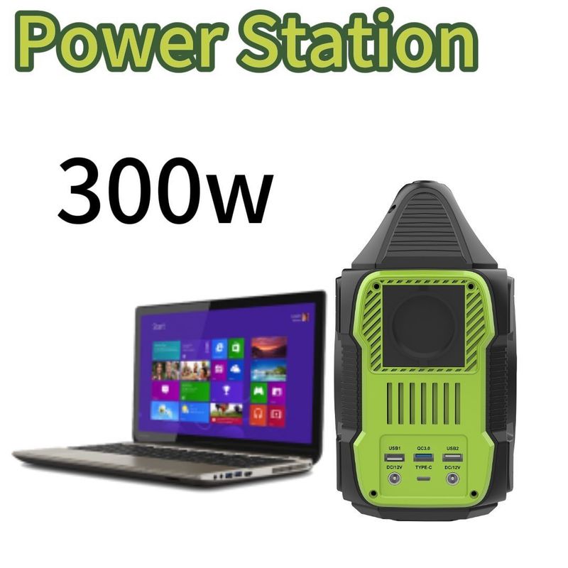Gerador de inversor portátil multifuncional de 300W/288wh para solução de energia externa