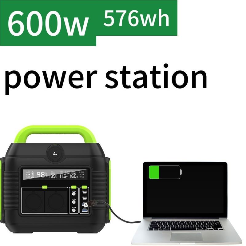 300W/600W Potência móvel 110V/220V Estação de energia portátil para carregamento de emergência ao ar livre