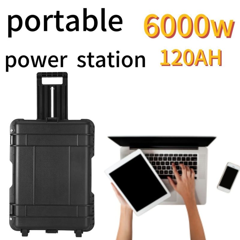 Corrente de saída AC de 15A Max Central de energia portátil para viagens domésticas e necessidades de acampamento