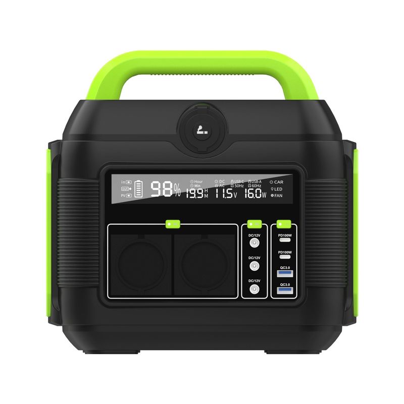 Estação de energia portátil multifuncional de 600W/576ah de 6 kg para acampamento ao ar livre e emergência
