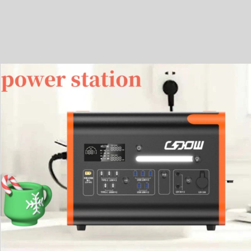 2200W/2048wh Estação de energia portátil com caixa à prova de fogo e inversor de onda senoidal puro