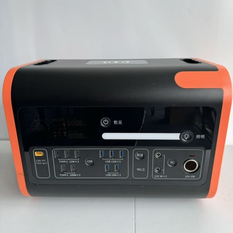 2200W 2048wh Central de Energia Portátil para Carregamento de Painéis Solares no Exterior em Casos de Emergência