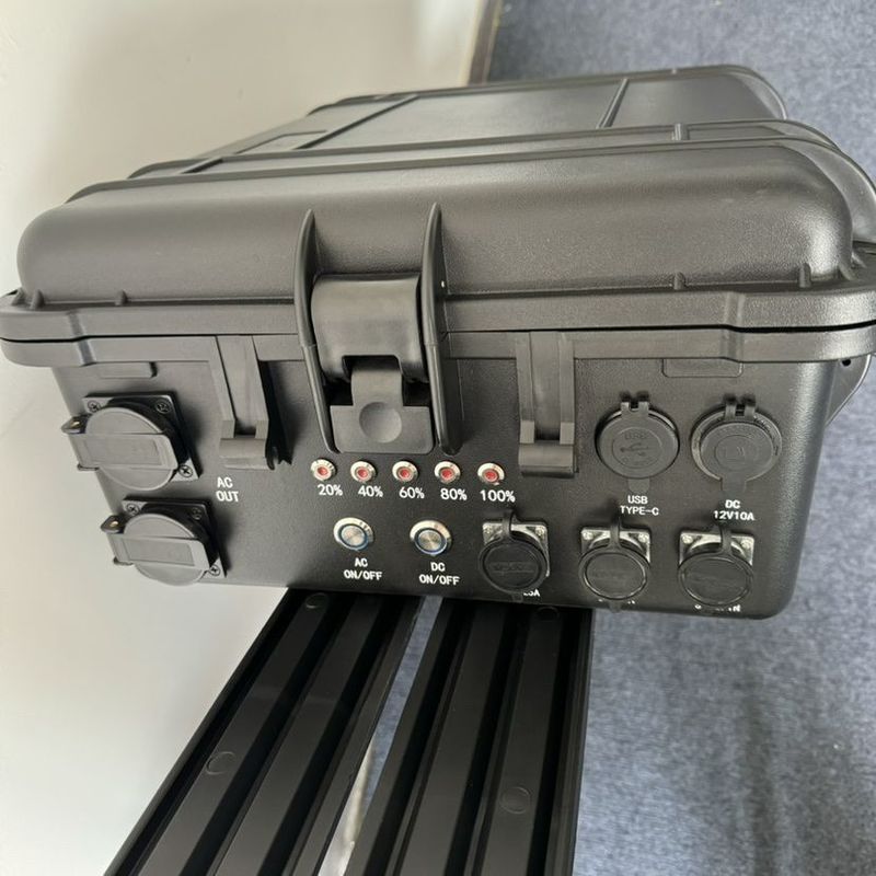 Rodas de puxa portáteis com poleia gerador solar LiFePO4 bateria 3000W 5000W