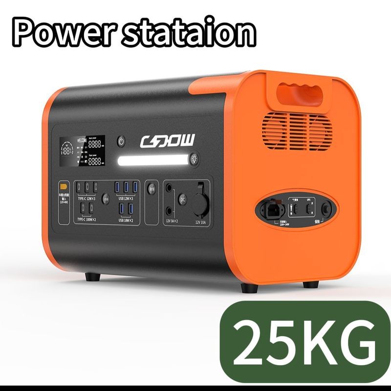 LiFePO4 500W 2200W Carregamento sem fio Sistema de energia solar portátil Estação de energia portátil