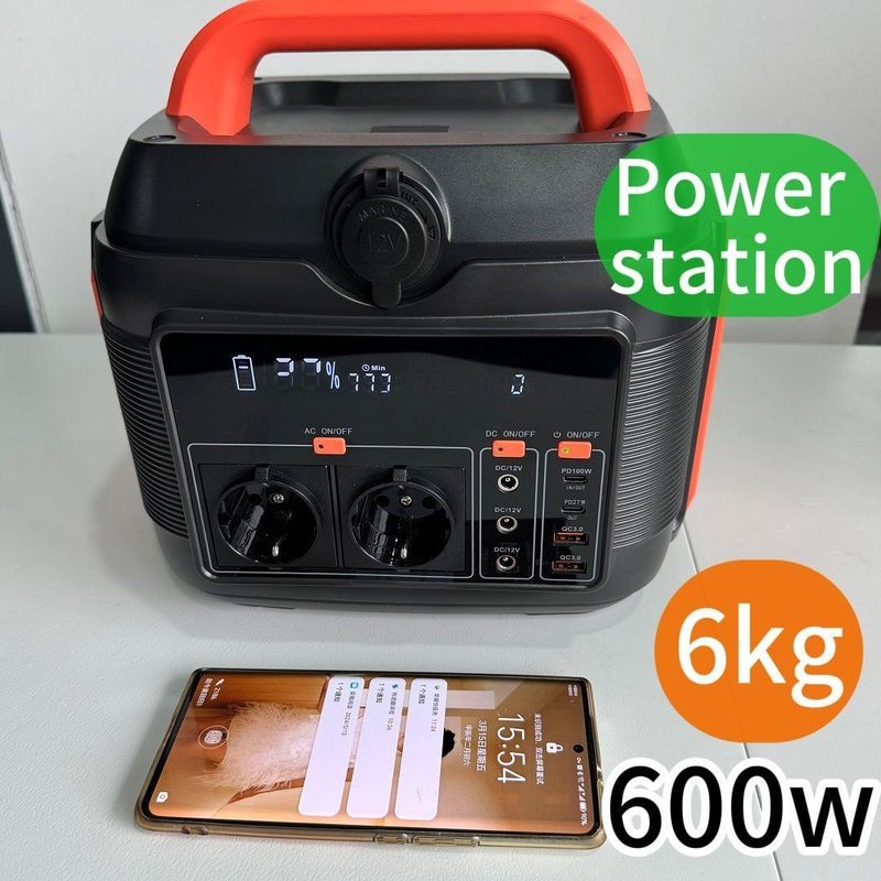 Estação de energia portátil de tecnologia de armazenamento de energia de 600W/1000W/1200W com bateria de lítio