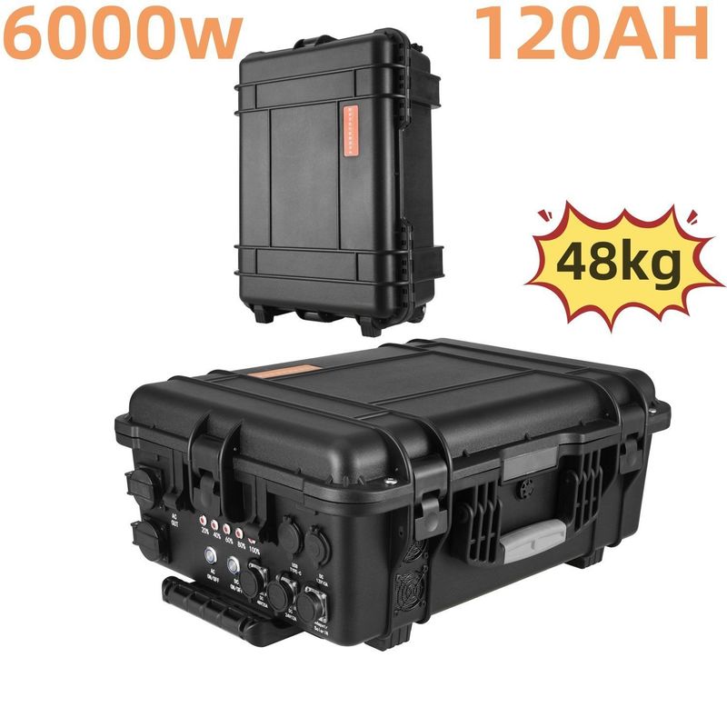 AC Pure Sine Wave 6000W/120ah Gerador Solar para Solução de Energia Doméstica e Externa