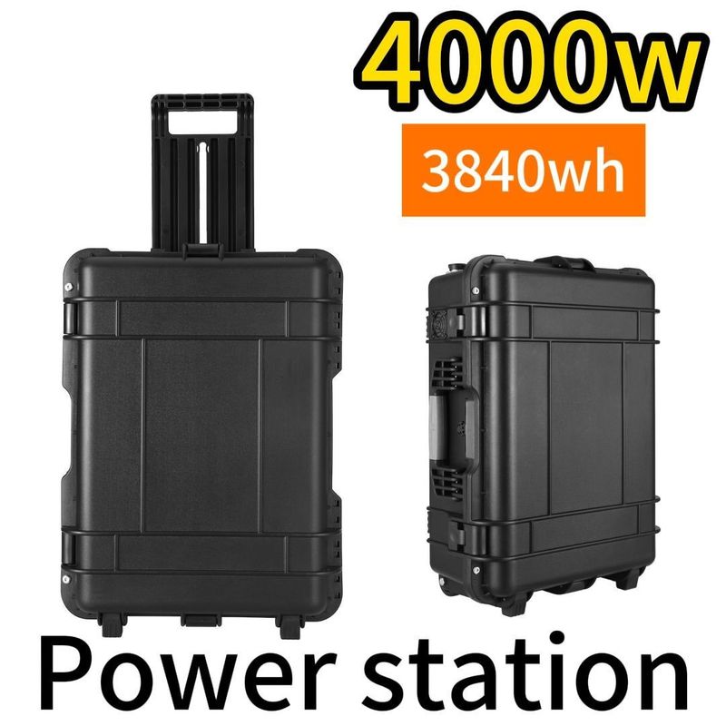 Potência de saída de 4000W LiFePO4 Central de energia portátil para situações de emergência e viagens
