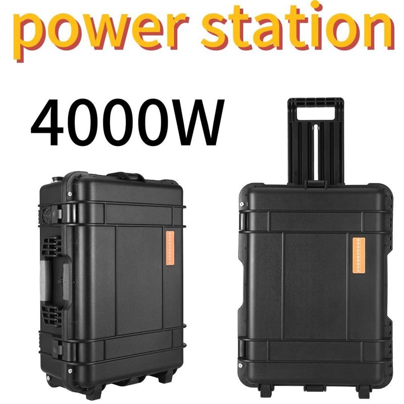 Bateria de fosfato de ferro de lítio de 4000W para trabalho ao ar livre e estação de energia doméstica de espera