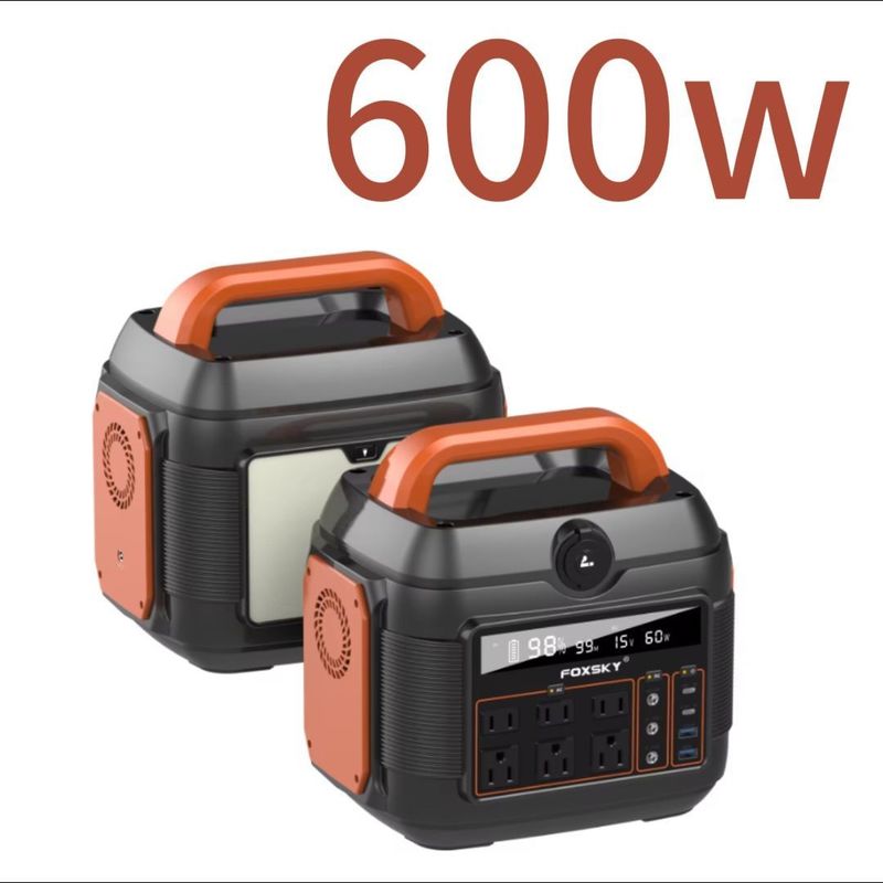 600W 300W 1200W/110V/220V Estação de energia portátil de grande capacidade para emergência familiar